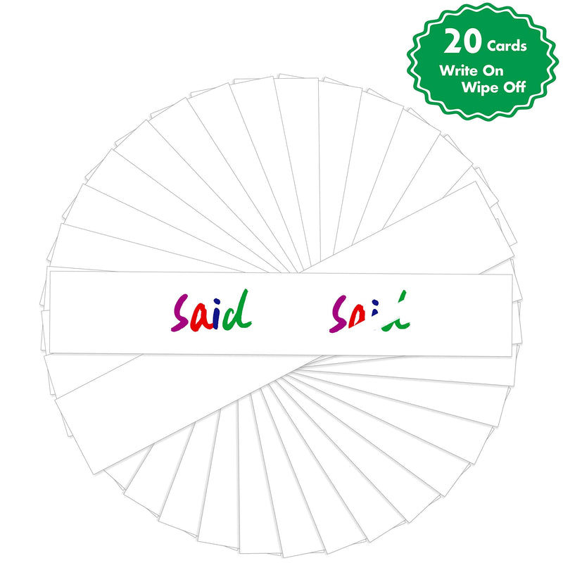 [Australia - AusPower] - Black Tabletop Desktop Pocket Chart with Bonus 20X Dry Erase Cards. Double Sided and Self-Standing (13 X 12inch) Black 