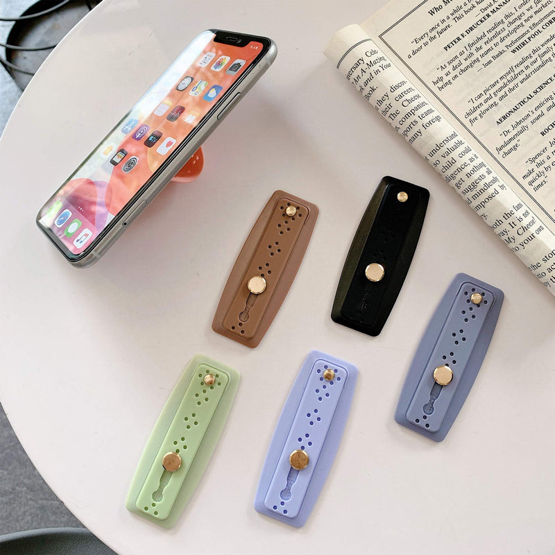 [Australia - AusPower] - ZOQIZA Phone Grip Holder Portable Finger Strap Bracket Phone Loop Finger Kickstand for Universal Phone Charms (Light Glass Green_B) Light Glass Green 