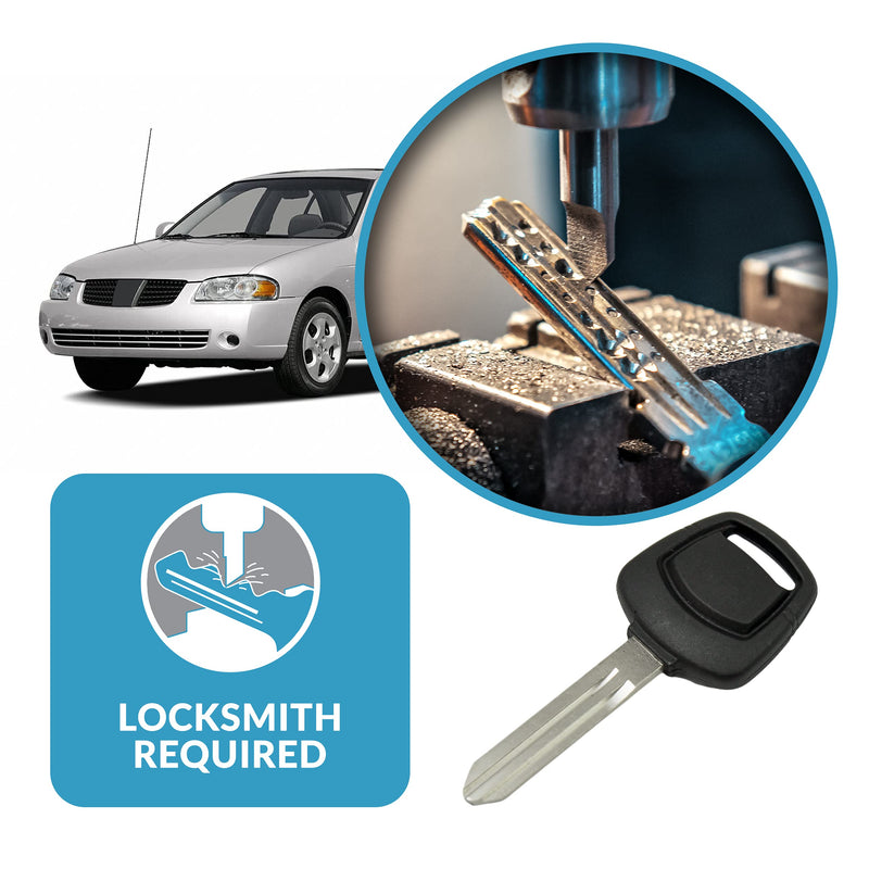 [Australia - AusPower] - Keyless2Go Replacement for New Uncut Transponder Ignition 4D60 Chip Car Key NI02T (2 Pack) 