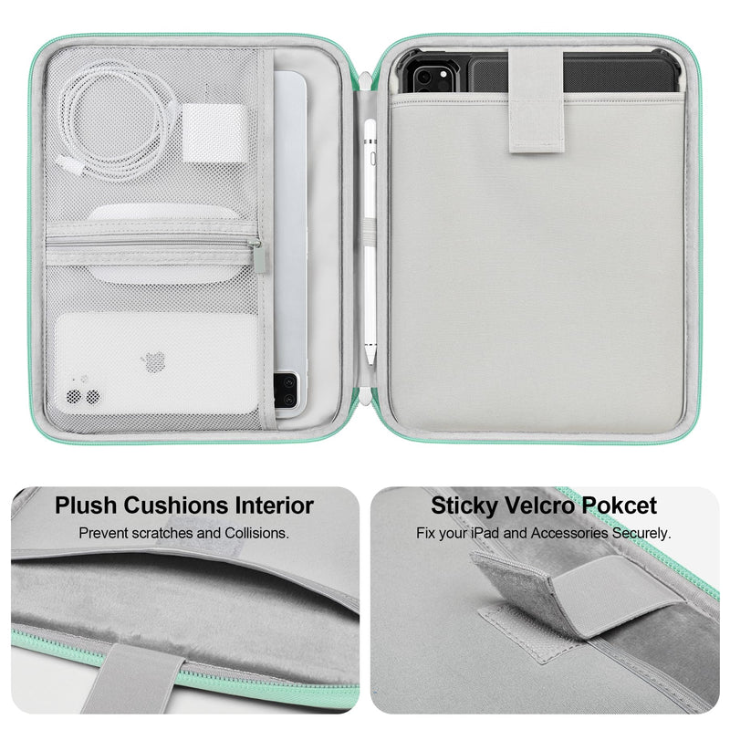 [Australia - AusPower] - Lacdo Tablet Sleeve Case for 10.9 inch New iPad / 11 inch iPad Pro / 10.2 inch iPad / 10.9" iPad Air / 10.5 inch iPad Pro Air, Galaxy Tab A8 10.5" Protective Bag, Fit Apple Smart Keyboard, Green 