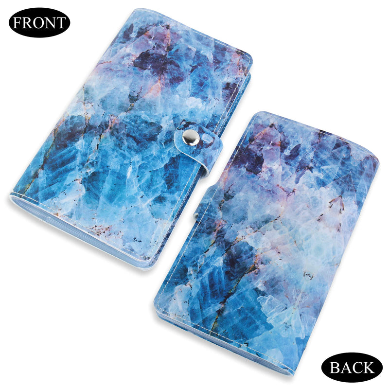 [Australia - AusPower] - Business Card Holder Book, LIZIMANDU Business Card Book Case PU Leather Organization Binder Name ID Card Holder for Men & Women, Up to 192 Cards Capacity(1-Crystal) 1 Pack 1-crystal 