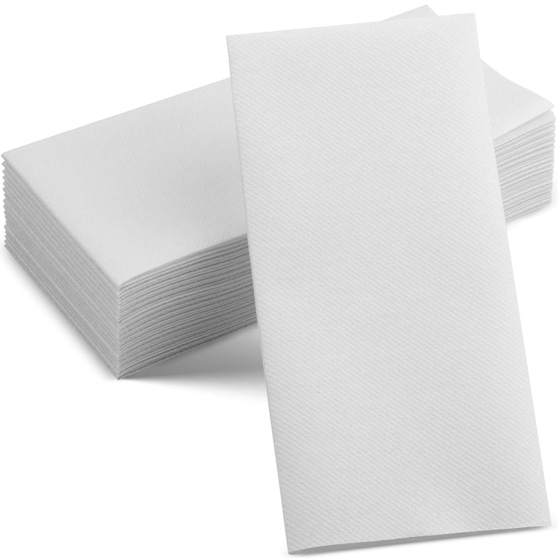 [Australia - AusPower] - Servietto Disposable Linen-Feel Guest Towels [Pack of 100] - Disposable Cloth-Like Hand Towels - Soft and Absorbent Paper Napkin for Kitchen, Bathroom, Party, Wedding, Or Event 