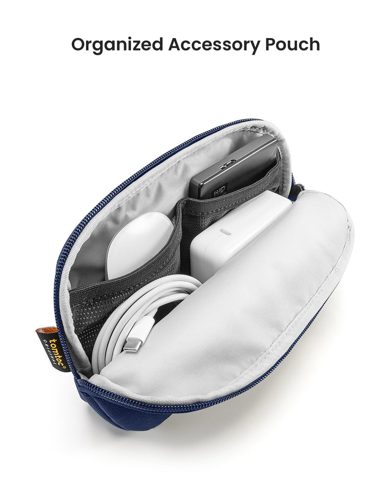 [Australia - AusPower] - tomtoc 360 Protective Laptop Sleeve Set for 15-inch New MacBook Air M2 A2941 2023, 15 Inch Microsoft Surface Laptop 5/4/3, Dell XPS 15 Plus, Water-Resistant Laptop Case Bag Navy Blue 