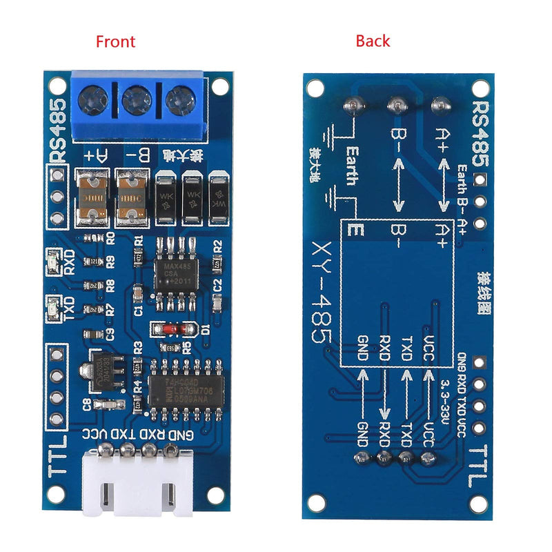 [Australia - AusPower] - ALMOCN 5 Pack TTL to RS485 Adapter Module 3.3V 5V 485 to TTL Signal Single Chip Serial Port Level Converter Borad with RXD, TXD Indicator 5PCS 