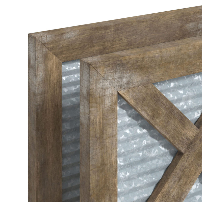 [Australia - AusPower] - Barnyard Designs Farmhouse Napkin Holder Table Napkin Holder Kitchen, French Country Vintage Napkin Dispenser, Farmhouse Distressed Wooden Metal Rustic Coastal Picnic Table Napkin Holder Wood, Brown 