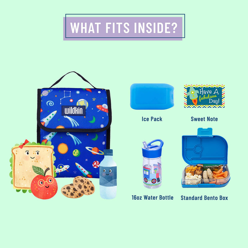[Australia - AusPower] - Wildkin Kids Insulated Lunch Bag for Boys and Girls, Lunch Bags is Ideal Size for Packing Hot or Cold Snacks for School and Travel, Mom's Choice Award Winner (Out of this World) Out of This World 