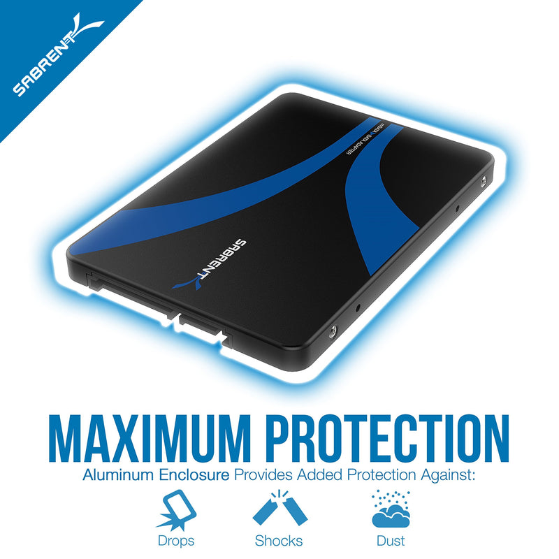 [Australia - AusPower] - SABRENT mSATA to 2.5-Inch SATA III Aluminum Enclosure Adapter (EC-MSSA) mSATA to SATA 