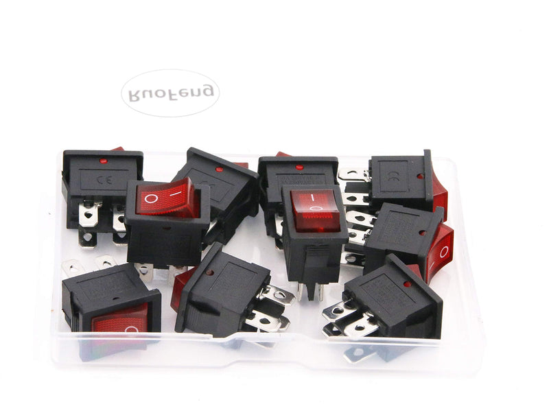 [Australia - AusPower] - RuoFeng KCD1-104N ON-OFF 4 Pin Rocker Boat Switch 6A/250V 10A/125V AC 10 Pcs 