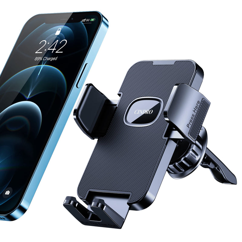 [Australia - AusPower] - Phone Holder Car [Upgrade Clip Never Fall] Car Phone Holder Mount Automobile Air Vent Hands Free Cell Phone Holder for Car Fit for All Car Mount for iPhone Android Smartphone Vent Cradle 