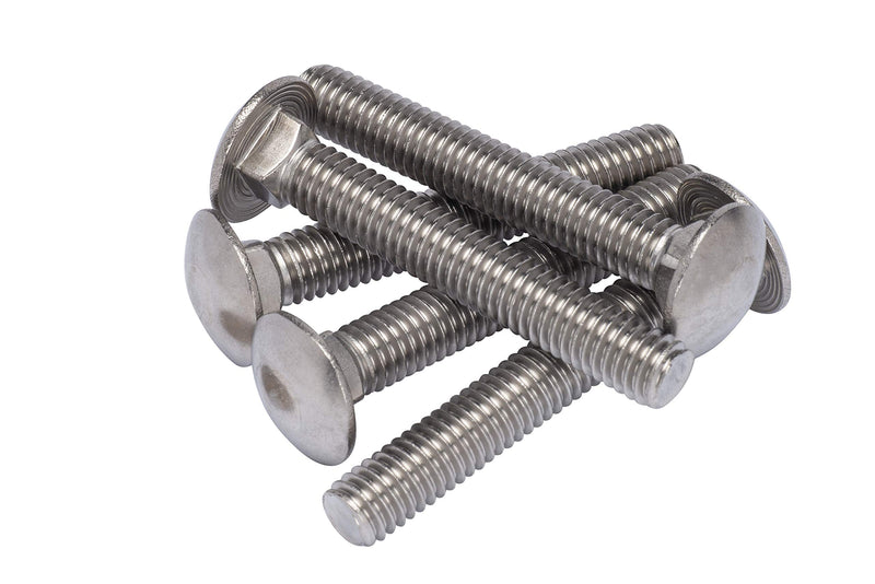 [Australia - AusPower] - 3/8"-16 X 2-1/2" (10pc) Stainless Carriage Bolt, 18-8 Stainless Steel 3/8"-16 x 2-1/2" 