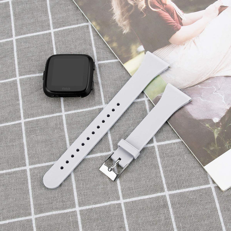 [Australia - AusPower] - Acrbiutu Bands Compatible with Versa/versa 2, Slim Thin Narrow Replacement Silicone Sport Wristband Strap for versa/Versa 2 Smart Watch Women Men 