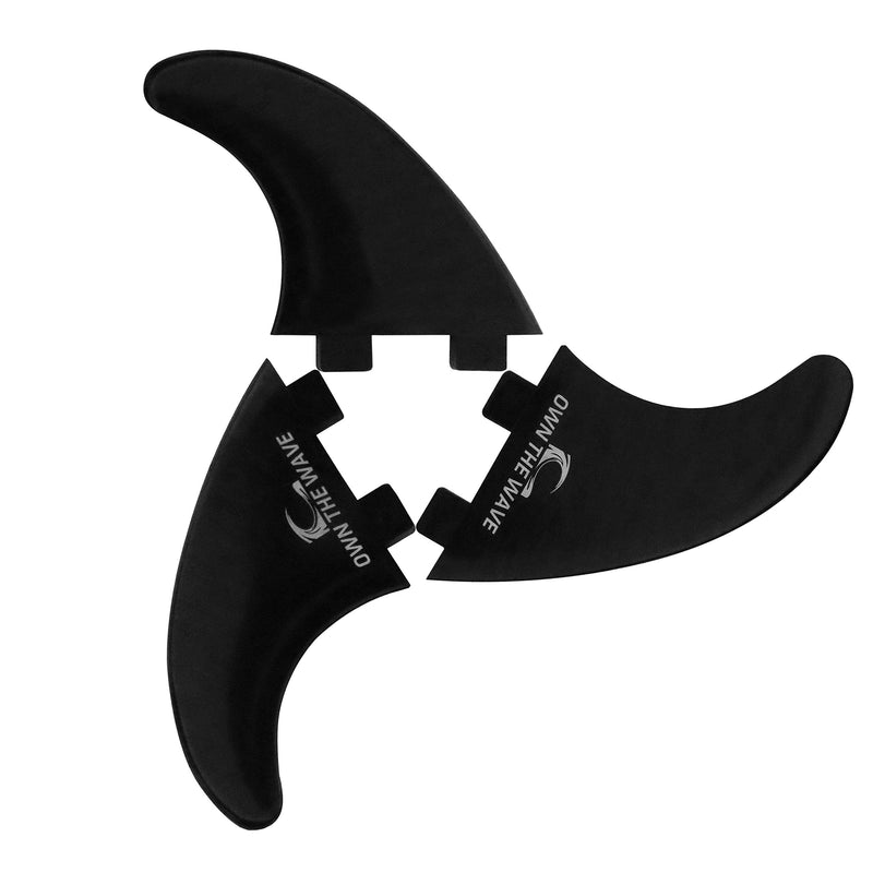 [Australia - AusPower] - Own the Wave Fiberglass Reinforced Surfboard Fins - 3 Thruster Fins (FCS G5 M5 Style) Comes with FCS Screws and Hex Key 