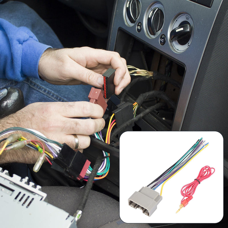 [Australia - AusPower] - X AUTOHAUX 70-6522 Car Stereo CD Player Wiring Harness Set Wire Radio Adapter Plug for Chrysler Sebring 2008-2010 