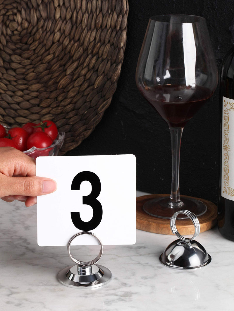 [Australia - AusPower] - New Star Foodservice 23398 Ring-Clip Table Number Holder/ Number Stand/ Place Card Holder, Set of 12, 1.5-Inch 