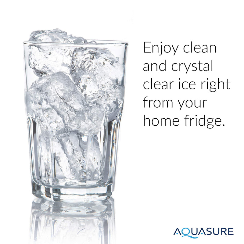 [Australia - AusPower] - Aquasure Ice Maker Water Line Kit with Shut-Off Valve, 25 Food Grade 1/4" Tubing, Quick Connect Fittings, Secure Locking Clips, Leak Free Design, US Customer Support, 1 Year Warranty 
