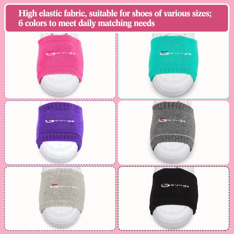 [Australia - AusPower] - Geyoga 6 Pairs Pack Over Sneaker Dance Socks for Dancers Women Dance Socks Dancing Socks Over Shoes for Dancing on Smooth Floor Ballet 