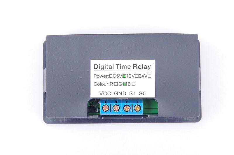 [Australia - AusPower] - KNACRO 1500W DC 5V (5-8V) Automotive Relay Switch, Digital Time Delay Relay Board with Dual-Color (Red+Green) LED Display, On-Off Delay Timer Switch Support Cycle of Time for Car Vehicle 