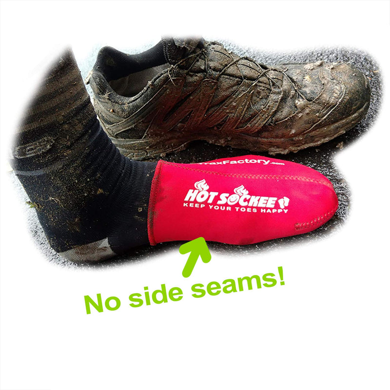 [Australia - AusPower] - Hot Sockee - Neoprene Toe Warmers - Worn Inside Shoes or Boots - 3 Sizes - Cycling, Hiking, Winter Sports, Camping, Work & Construction Boots Small-Medium 