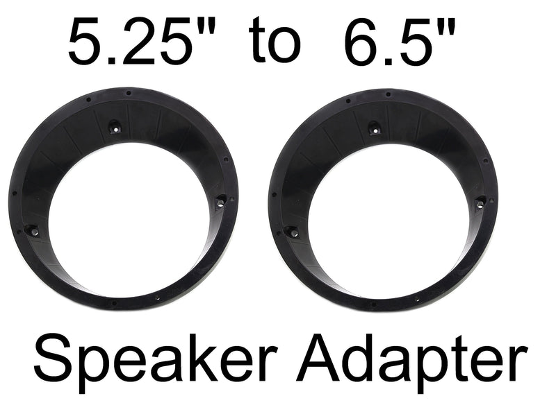 [Australia - AusPower] - Speaker Adapter Rings 5.25" To 6.5" Compatible with Harley Batwing FLHX FLHT Fairings 96-13 