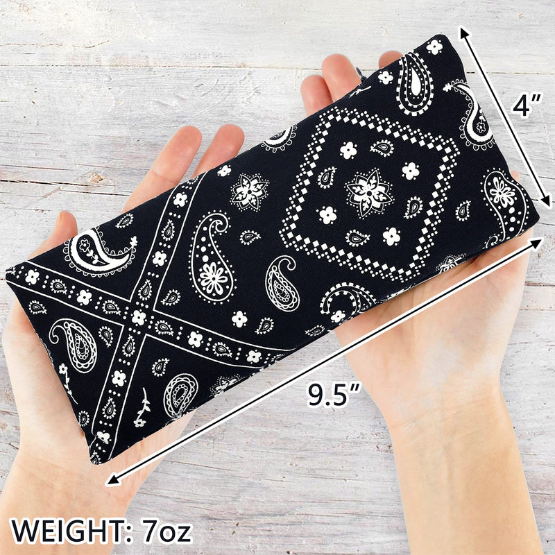 [Australia - AusPower] - Hihealer Eye Pillow with Extra Cover Yoga Meditation Accessories Lavender Aromatherapy Weighted Eye Mask for Sleeping, Yoga, Spa, Relaxation Gifts for Women, Men 