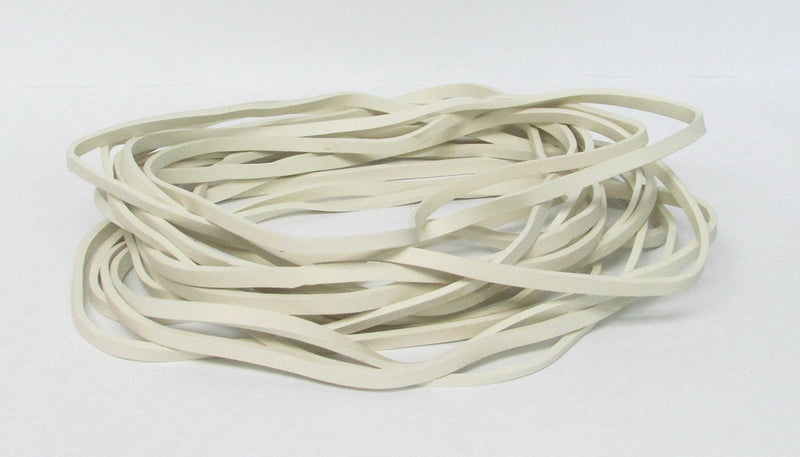 [Australia - AusPower] - Extra Large 8 Inch Big Postal Rubber Band - White Color Heavy Duty Elastic Biodegradable Natural Rubber Bands Pack of 30 Pcs 