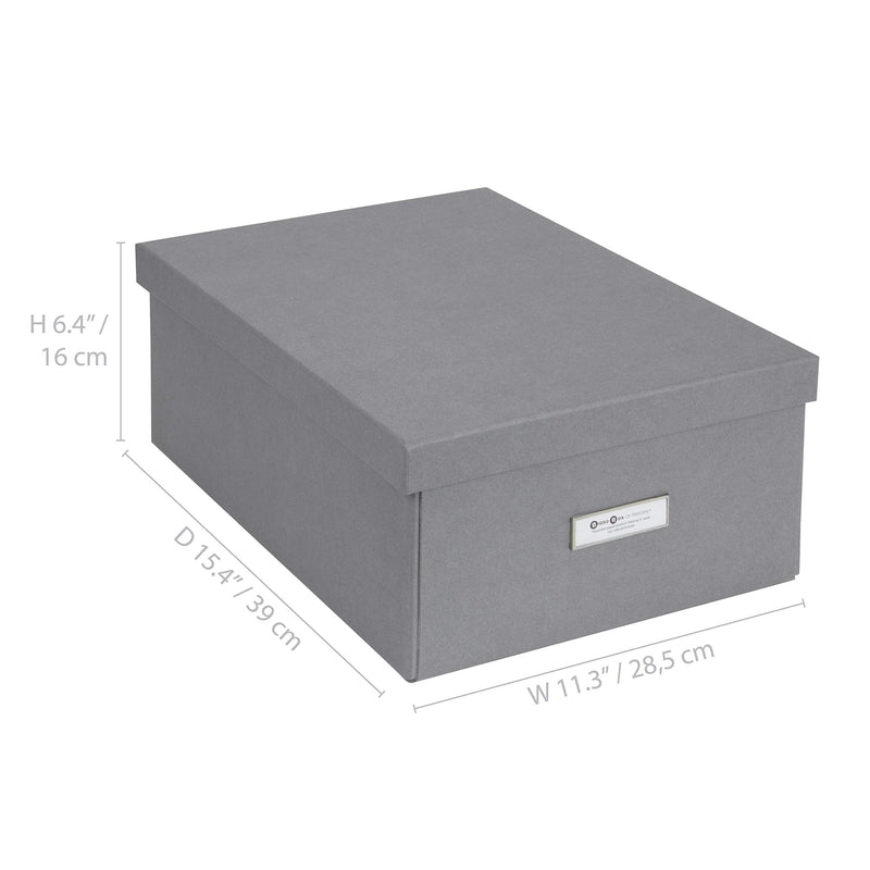 [Australia - AusPower] - Bigso Katia Storage Box, Gray 