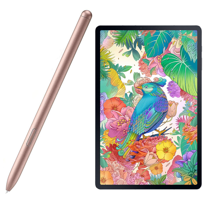 [Australia - AusPower] - Gold Galaxy Tab S7 Pen for Samsung Galaxy Tab S7 / S7 Plus / S7 FE S Pen Stylus Pen Replacement +Free 5 Tips for Samsung Galaxy Tab S7 Stylus S Pen 