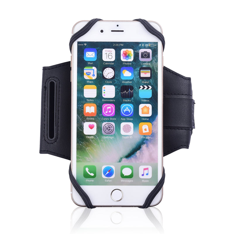 [Australia - AusPower] - Chuangxinfull Universal Sports Armband for Cell Phone iPhone 11 Pro Max XS Max XR 8 Plus, Galaxy S20 Ultra, S10 Plus, Note 10+, Note 20 Ultra, for Running Jogging Hiking Cycling Exercise (Black) Black 