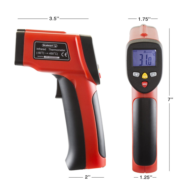 [Australia - AusPower] - Stalwart 75-PT1009 Non-Contact Digital Laser Infrared Thermometer w/ LCD Screen 
