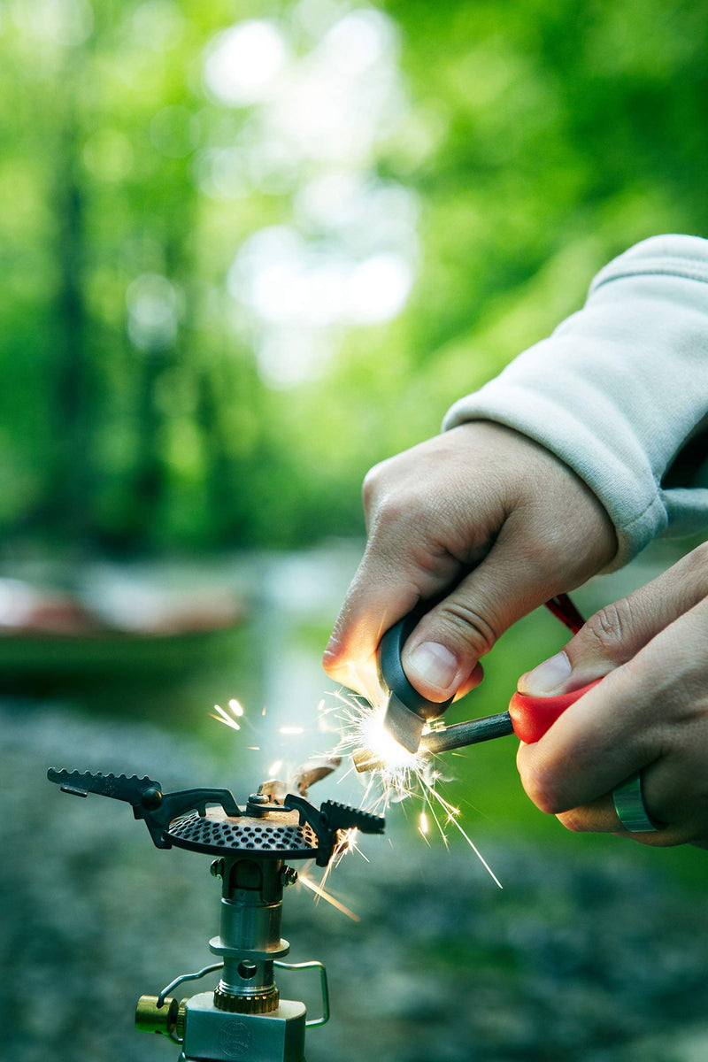 [Australia - AusPower] - Light my Fire Ferro Rod Fire Starter - Flint and Steel Fire Starter Kit - Magnesium Fire Starter 1/4" Diameter - 3000 Strikes - Fire Starter Survival with Emergency Whistle - Fire Steel Ferro Rod Cocoshell 
