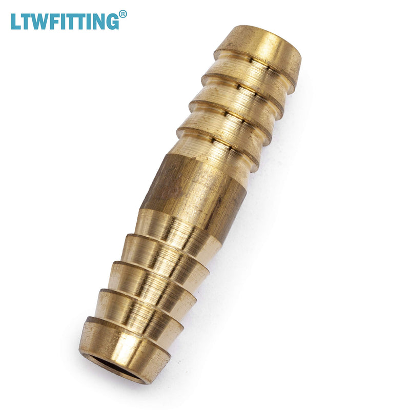 [Australia - AusPower] - LTWFITTING Brass Barb Splicer Mender 3/8-Inch ID Hose Fitting Air Water Fuel Boat(Pack of 5) 