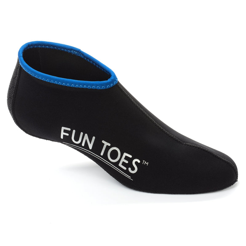 [Australia - AusPower] - FUN TOES 2.5MM Neoprene Socks for Water Sports Women Men 2 Pairs Fin Socks for Scuba Diving, Snorkeling, Paddling, Jet Skiing Black S Kids 4.5-6 