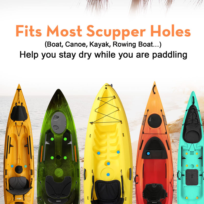 [Australia - AusPower] - CANALHOUT Kayak Scupper Plug Kit TPE Scupper Plugs Drain Holes Stopper Bung with Handle 