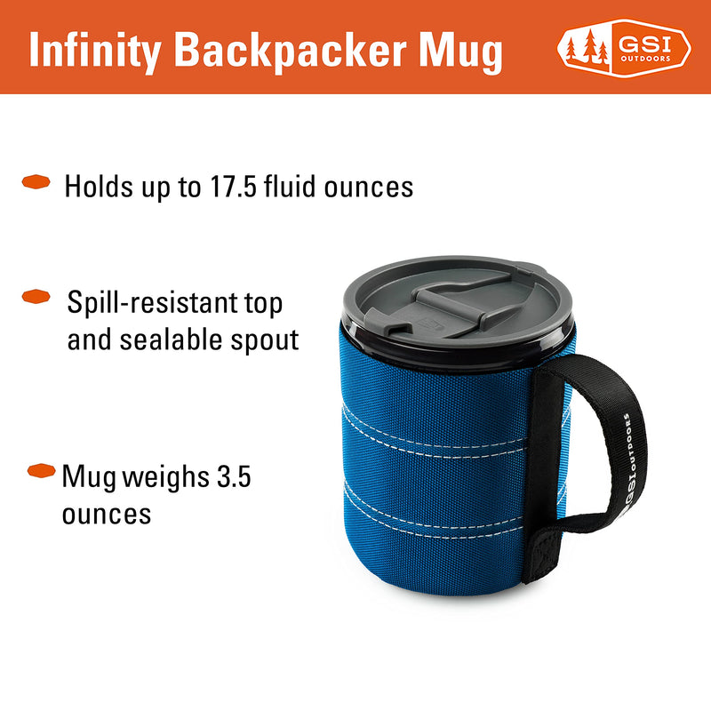 [Australia - AusPower] - GSI Outdoors Infinity Lightweight Backpacker Mug for Camping and Backpacking 