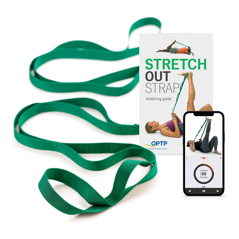 [Australia - AusPower] - The Original Stretch Out Strap with Exercise Book – Made in the USA by OPTP – Top Choice of Physical Therapists & Athletic Trainers 
