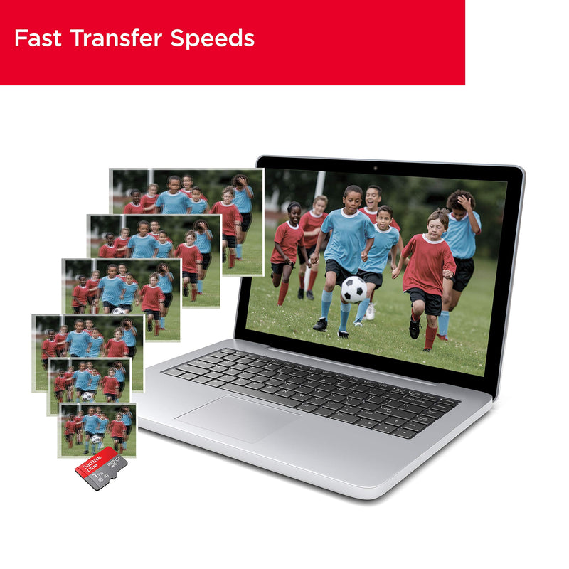 [Australia - AusPower] - SanDisk 128GB Ultra microSDXC UHS-I Memory Card with Adapter - 120MB/s, C10, U1, Full HD, A1, Micro SD Card - SDSQUA4-128G-GN6MA 