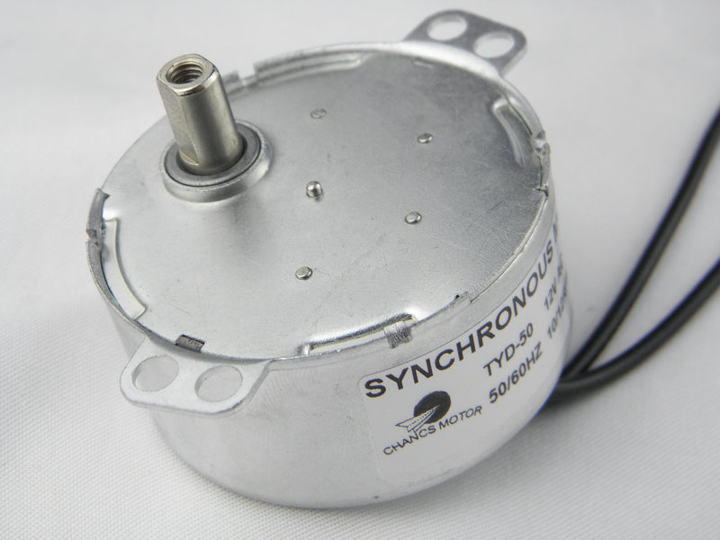 [Australia - AusPower] - CHANCS Synchronous Synchron Motor TYD-50 12V AC 10-12RPM Flush Shaft 11mm Fixed Rotation CCW Electric Gear Motor CCW Shaft Length: 11mm 