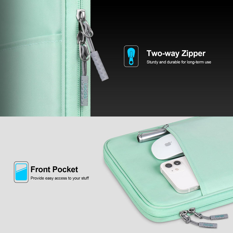 [Australia - AusPower] - Lacdo Tablet Sleeve Case for 10.9 inch New iPad / 11 inch iPad Pro / 10.2 inch iPad / 10.9" iPad Air / 10.5 inch iPad Pro Air, Galaxy Tab A8 10.5" Protective Bag, Fit Apple Smart Keyboard, Green 
