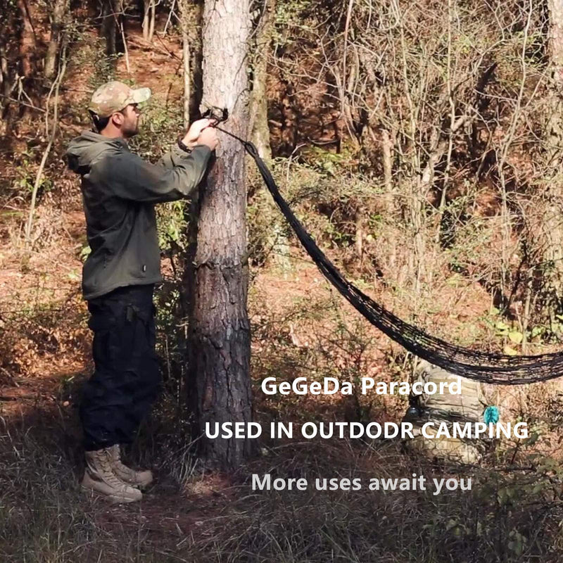 [Australia - AusPower] - GeGeDa Paracord 550 Cord Roll Mil-Spec 550lb Paracord 100Feet Spool Army Green 100.0 Feet 