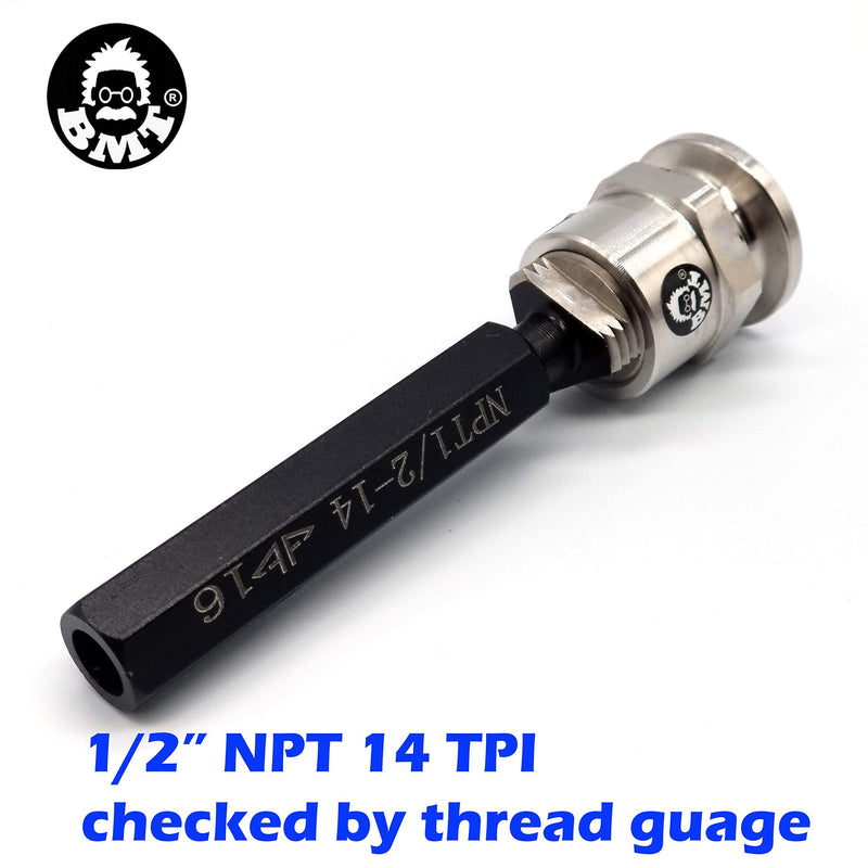 [Australia - AusPower] - Female NPT/FNPT to KF16 Flange Fitting (ISO-KF KF16 QF16 NW16) (1/2" FNPT x KF16) 1/2" FNPT x KF16 