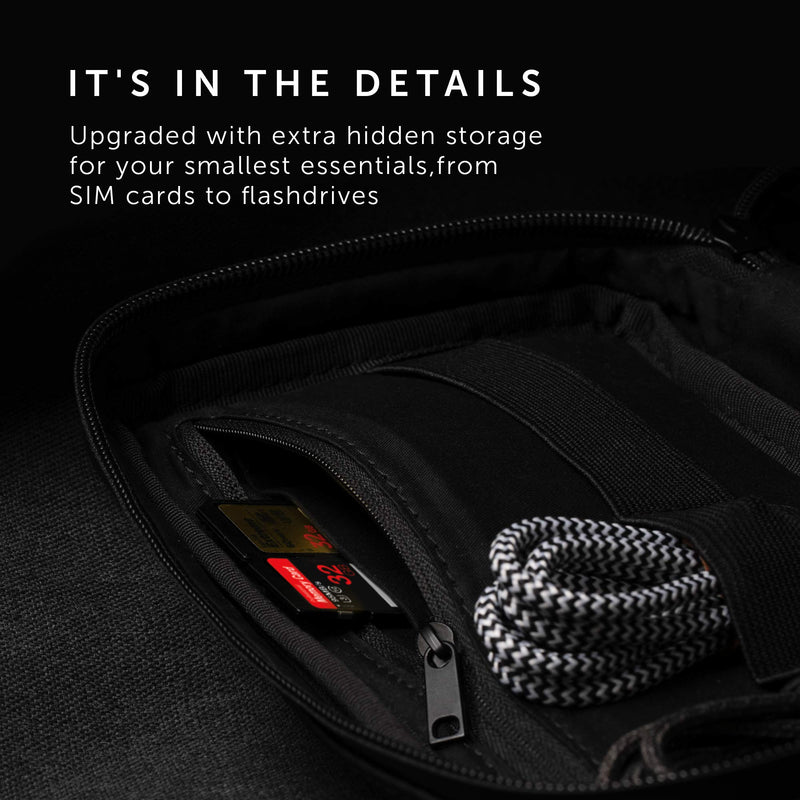 [Australia - AusPower] - Native Union Stow Organizer – Premium Travel Tech Kit Crafted with Durable Canvas – Keep Essentials Organized with Flexible Storage & Quick-Access Pocket for Cables, Chargers, SIM Cards & More (Slate) Slate V2 