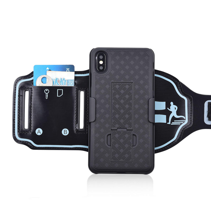 [Australia - AusPower] - ChuangXinFull iPhone XR Sport Armband,Gym Run/Jog/Exercise Workout Armband Case for Apple iPhone XR with Key/Card Holder 