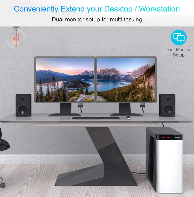 [Australia - AusPower] - BlueRigger USB C to DVI Cable (6 Feet, 4K 30Hz, USB 3.1 Type C to DVI, Thunderbolt 3 to DVI) USB-C to DVI-D Cable Compatible with Samsung Galaxy, Surface Book, MacBook Pro, Dell, Pixelbook and More 6 Feet 