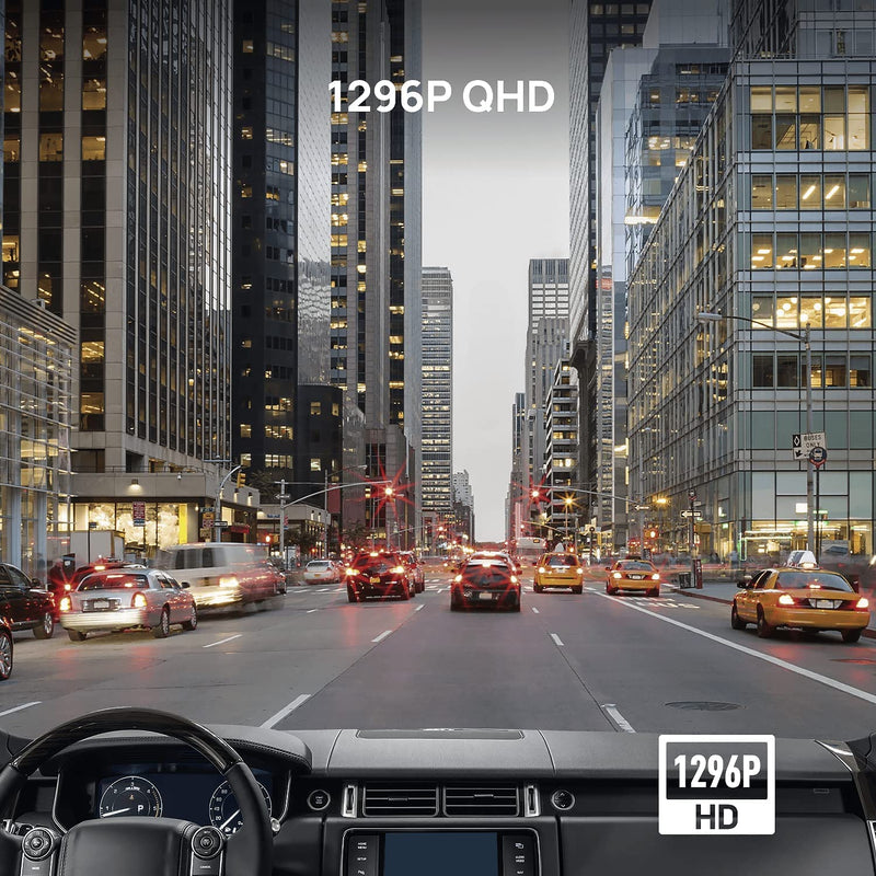 [Australia - AusPower] - 70mai Dash Cam M300, 1296P QHD, Built in WiFi Smart Dash Camera for Cars, 140° Wide-Angle FOV, WDR, Night Vision, iOS/Android Mobile App 