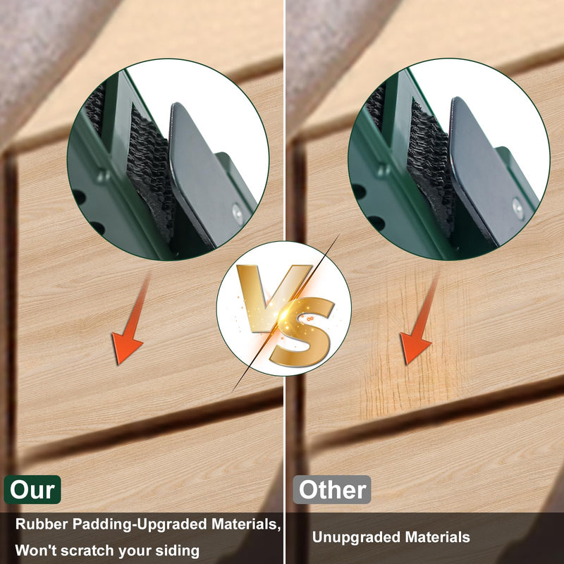 [Australia - AusPower] - Drusolell Siding Installation Tools Compatible with 5/16- Inch Fiber Cement Siding, Siding Mounting Kit with Adjustable Reveals, Lap Siding Gauge Made of Polycarbonate Body, Green 5/16-Inch 