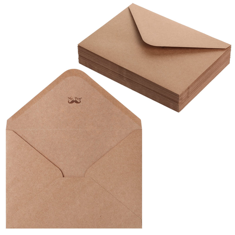 [Australia - AusPower] - Mr. Pen- Kraft Envelopes, 40 Pack, 5 x 7 Inch, A7 Envelopes, Brown Envelopes, Card Envelopes, Kraft Paper Envelopes, Invitation Envelopes, Postcard Envelopes 
