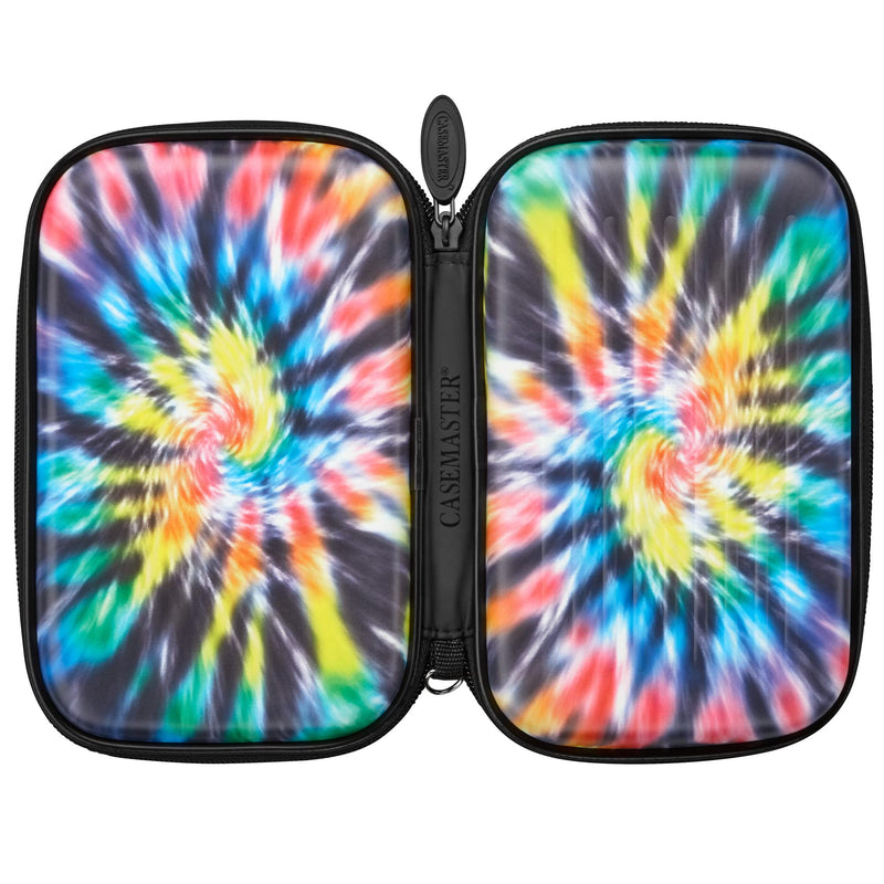 [Australia - AusPower] - Casemaster Sentinel 6 Dart Case, Holds Extra Accessories, Tips, Shafts and Flights, Compatible with Steel Tip and Soft Tip Darts, Impact & Water Resistant Tactech Shell, Tie Dye 
