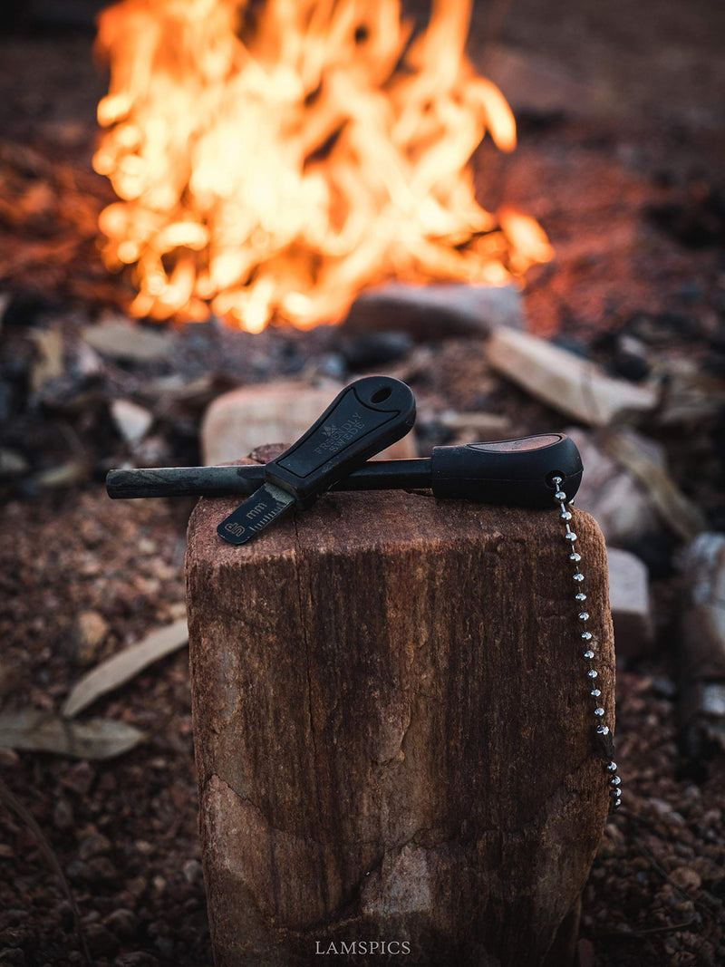 [Australia - AusPower] - The Friendly Swede Fire Starter for Survival - Ferro Rod Fire Starter Sticks, Easy Grip Flint and Steel Striker for Camping and Emergency (2 Pack) 2-Pack 