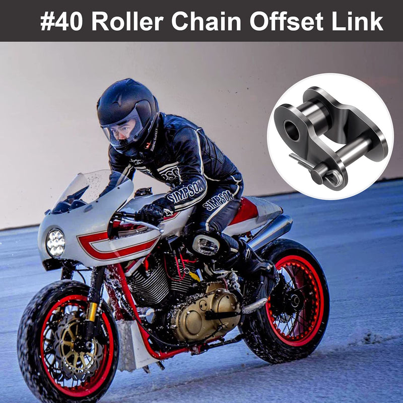 [Australia - AusPower] - OIIKI Roller Chain Offset Link #40, 8-Pack 