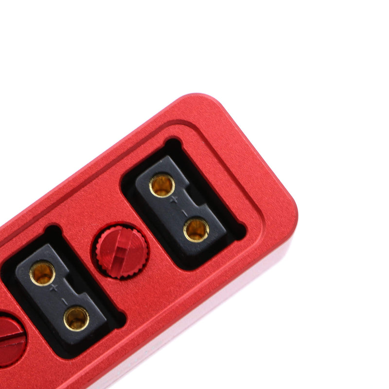 [Australia - AusPower] - AConnect Dtap Male to 3 Port D tap P-tap Female Splitter Cable with Screw Threads for ARRI RED Z CAM Cameras/TILTA Steadicam IDX Battery 21in/ 54cm 